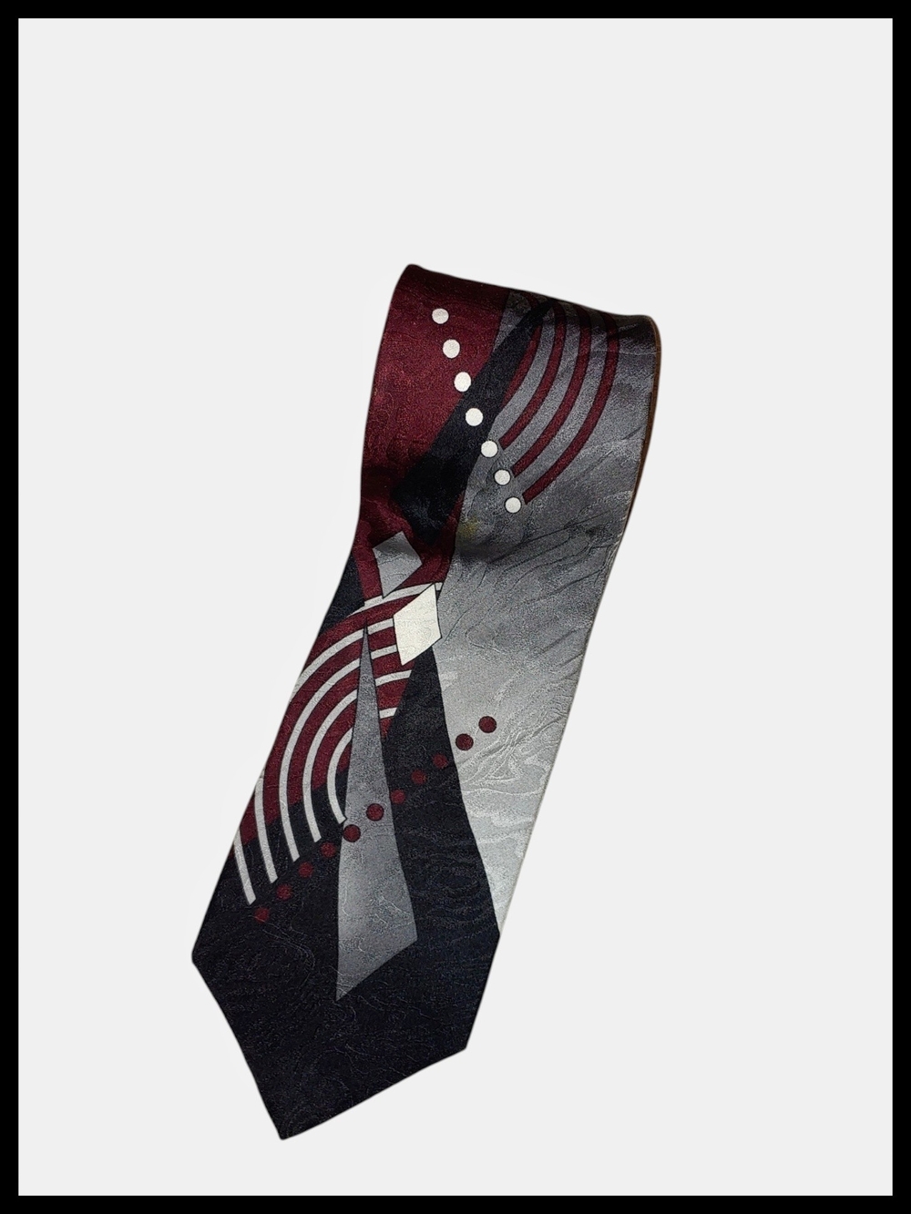 Geometric Zylos George Machado Silk Tie